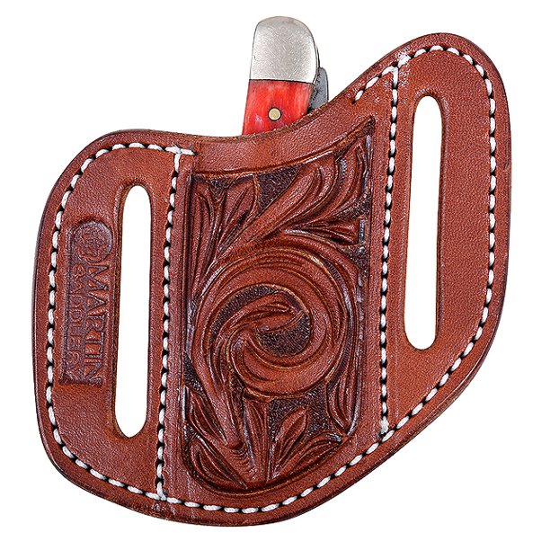New Martin Saddlery Small Angled Leather Knife Scabbard