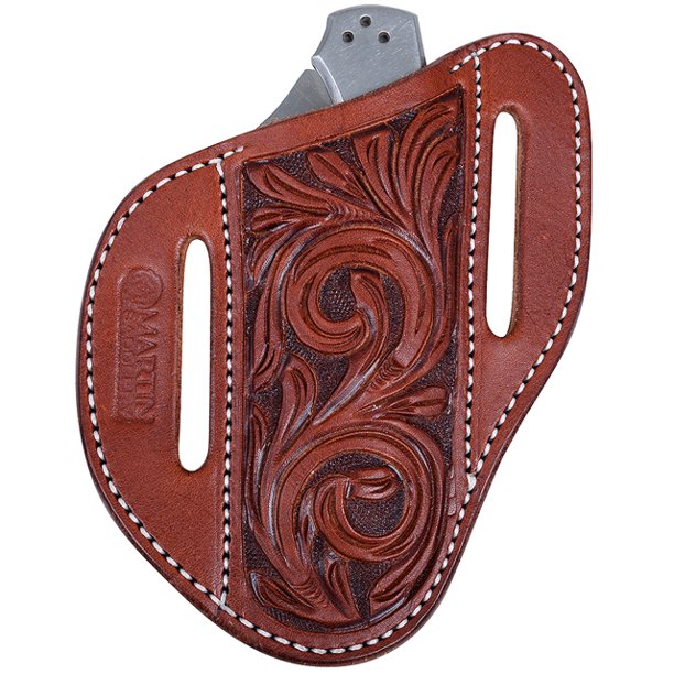 New Martin Saddlery Large Angled Leather Knife Scabbard