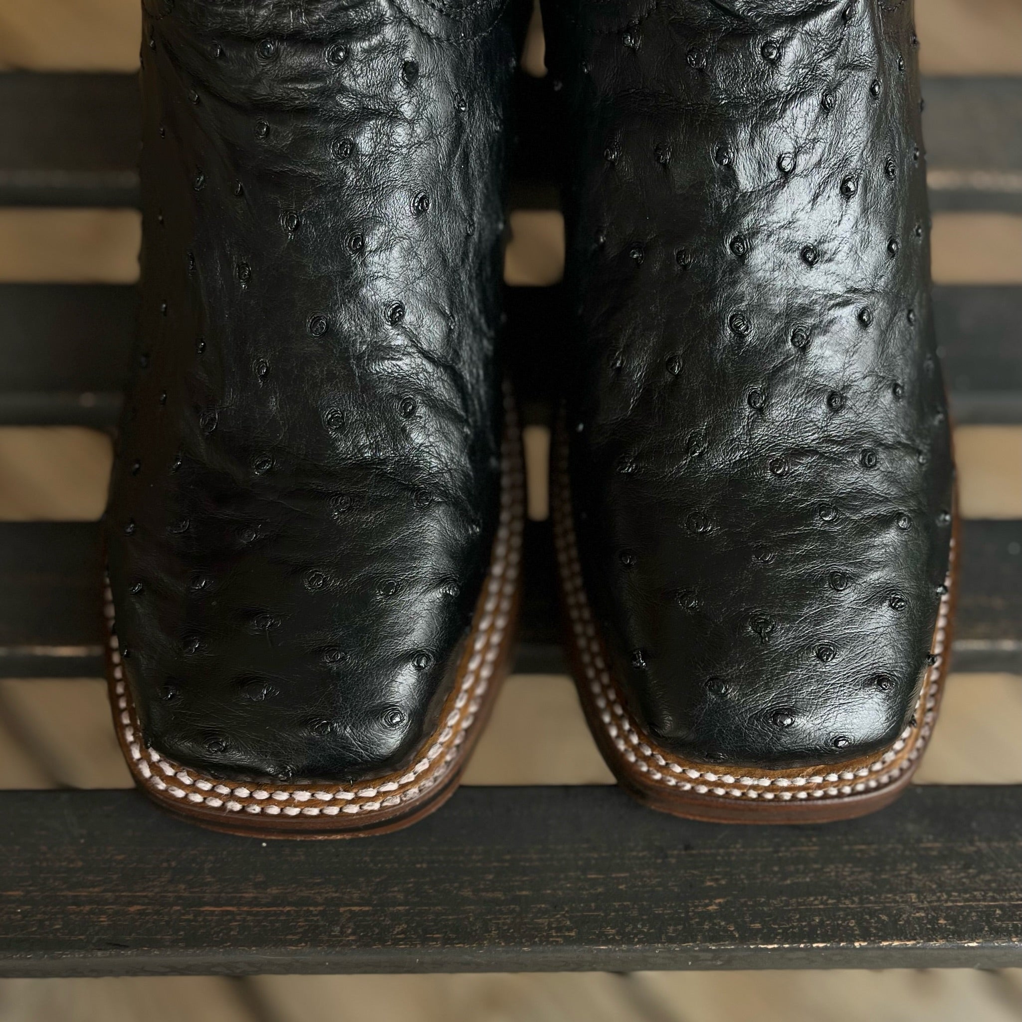 New Dan Post Men’s Full Quill Ostrich Cowboy Boots