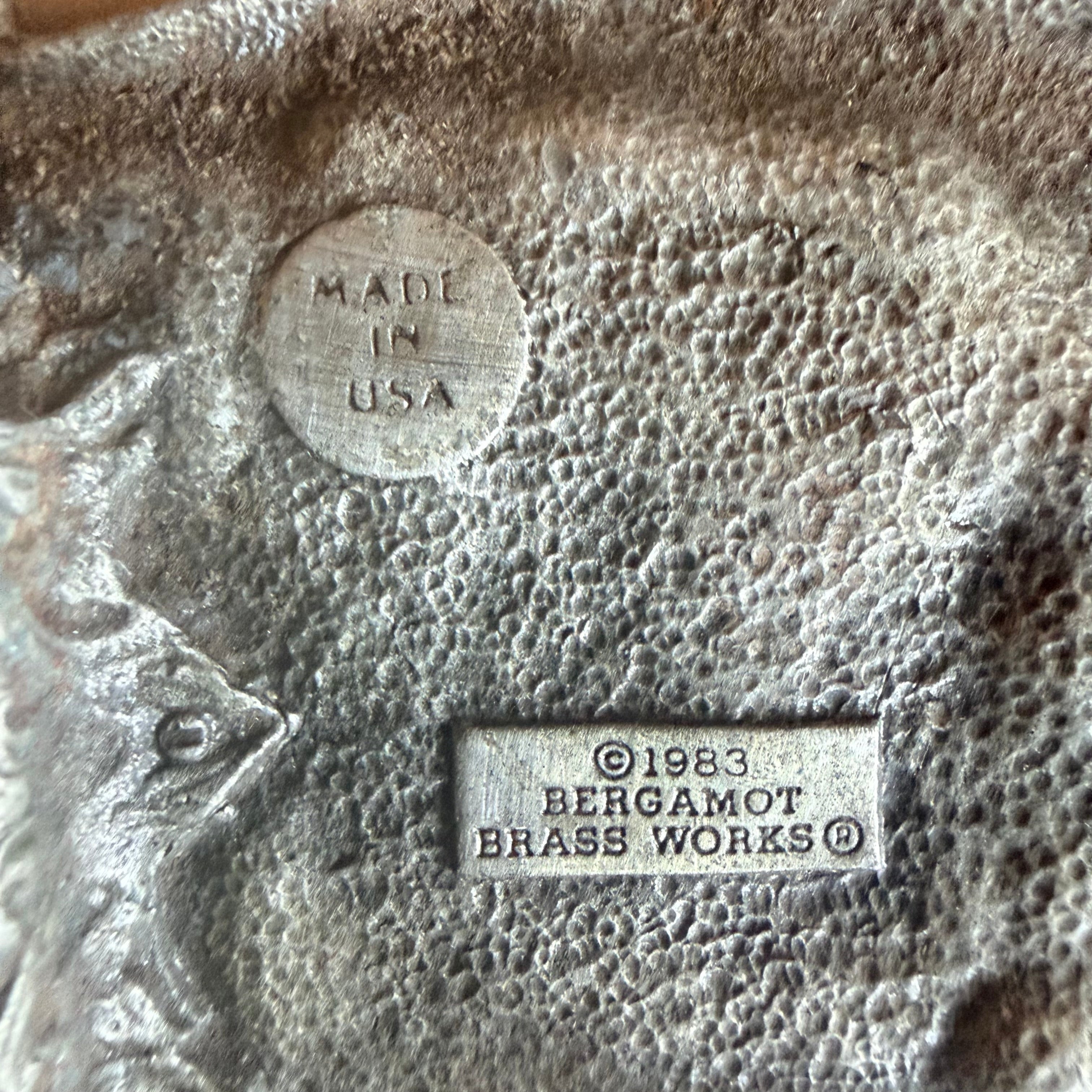 Vintage 1983 Bergamot Brass Works “God’s Country” Belt Buckle H-86