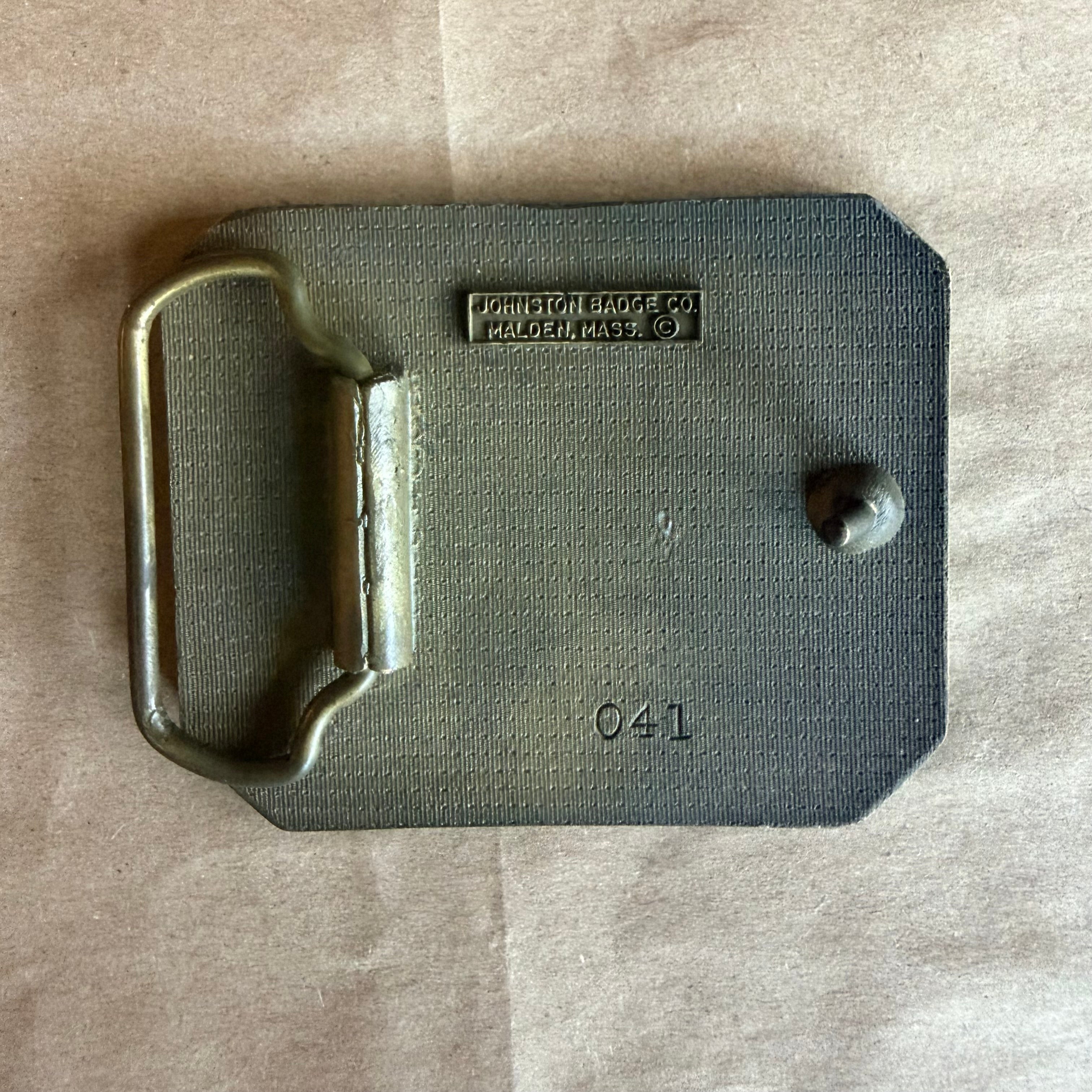 Pre-Owned Belmont County Ohio Deputy Sheriff Belt Buckle by Johnston Badge Co.