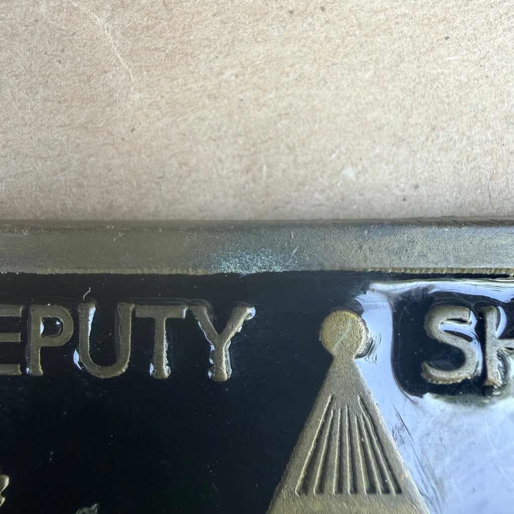 Pre-Owned Belmont County Ohio Deputy Sheriff Belt Buckle by Johnston Badge Co.