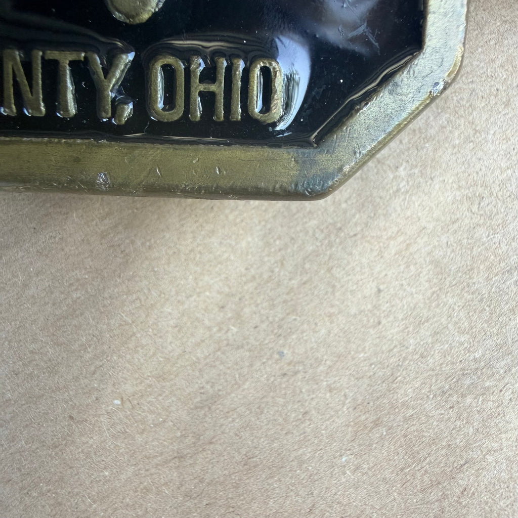Pre-Owned Belmont County Ohio Deputy Sheriff Belt Buckle by Johnston Badge Co.
